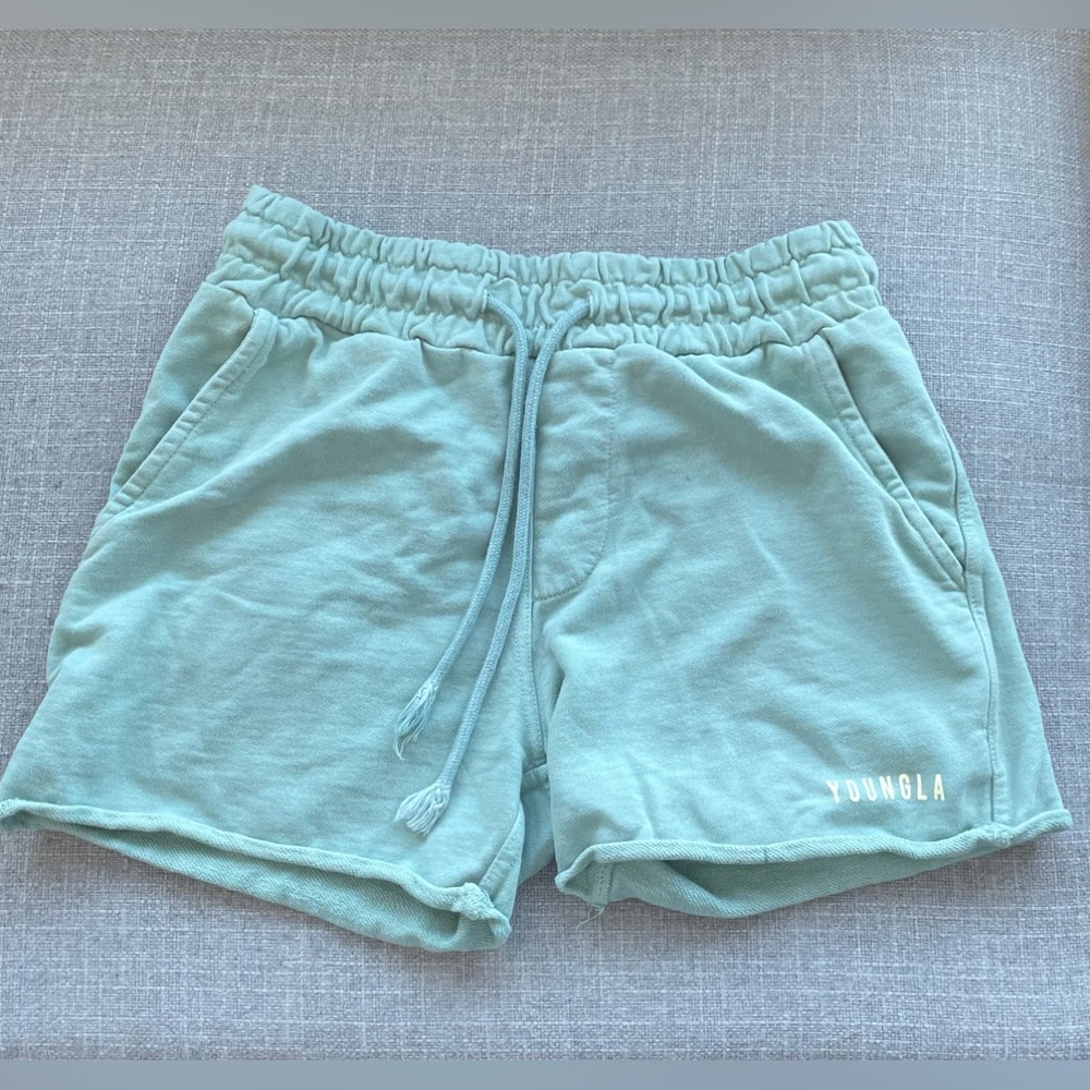 103 Shorts Pigment Washed (Turquoise) - Size MEDIUM